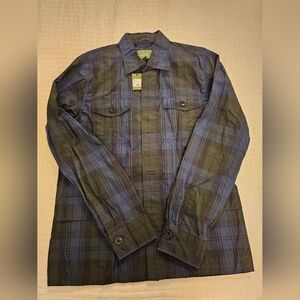 Sid Mashburn blackwatch dry waxed poplin military jacket.  Size Medium